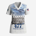 Tuskegee Airmen WWII Heroes Scrub Top 477th Fighter Group - African Pride