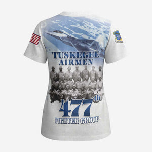 Tuskegee Airmen WWII Heroes Scrub Top 477th Fighter Group - African Pride