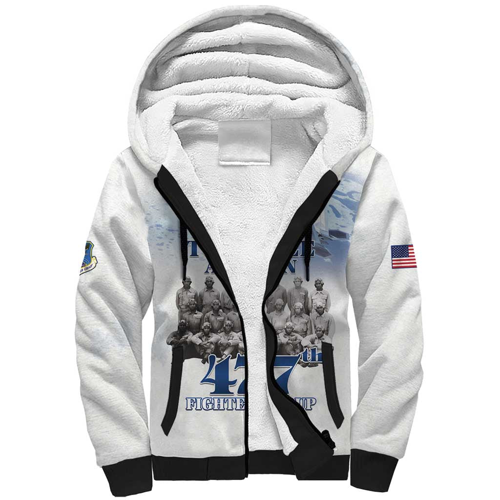 Tuskegee Airmen WWII Heroes Sherpa Hoodie 477th Fighter Group - African Pride