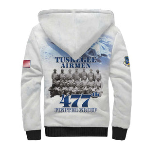 Tuskegee Airmen WWII Heroes Sherpa Hoodie 477th Fighter Group - African Pride