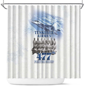 Tuskegee Airmen WWII Heroes Shower Curtain 477th Fighter Group - African Pride