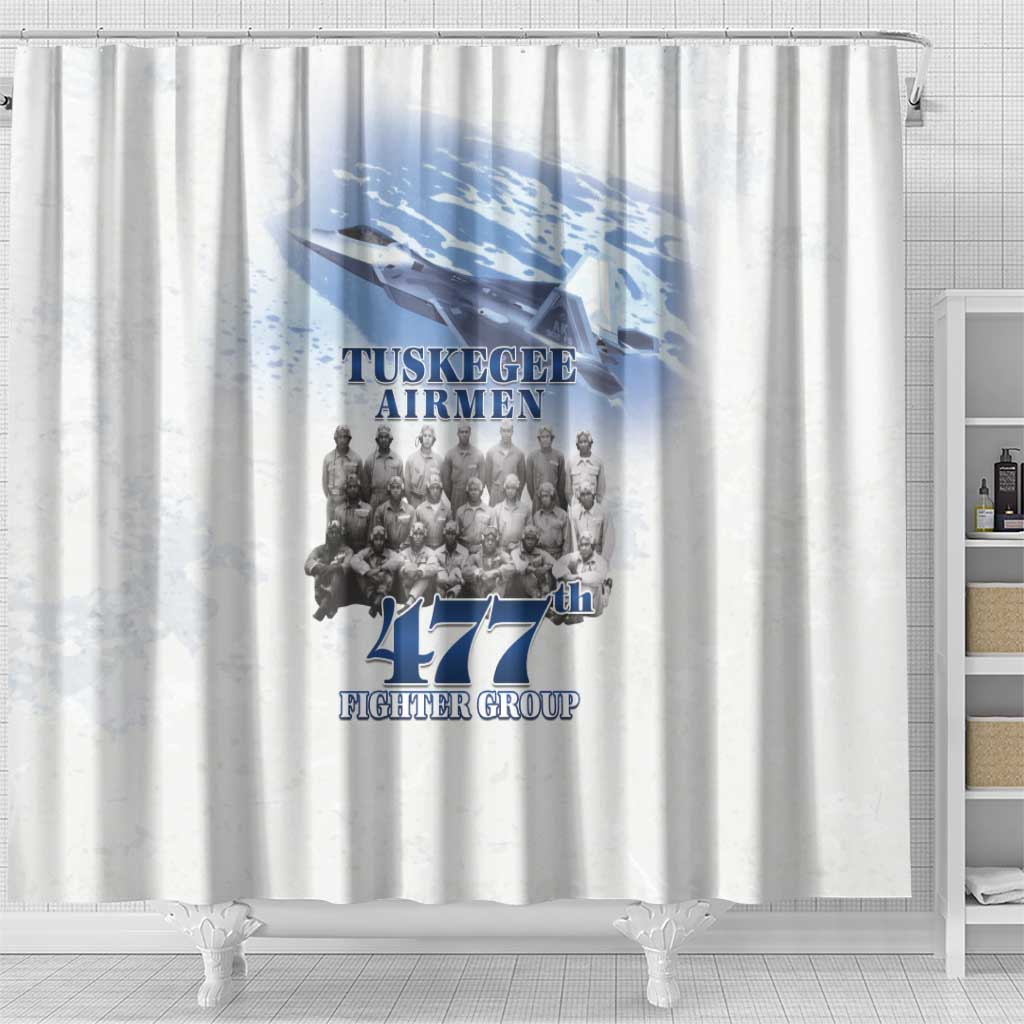 Tuskegee Airmen WWII Heroes Shower Curtain 477th Fighter Group - African Pride