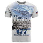Tuskegee Airmen WWII Heroes T shirt 477th Fighter Group - African Pride