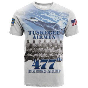 Tuskegee Airmen WWII Heroes T shirt 477th Fighter Group LT15