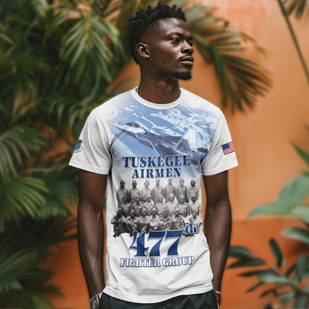 Tuskegee Airmen WWII Heroes T shirt 477th Fighter Group - African Pride