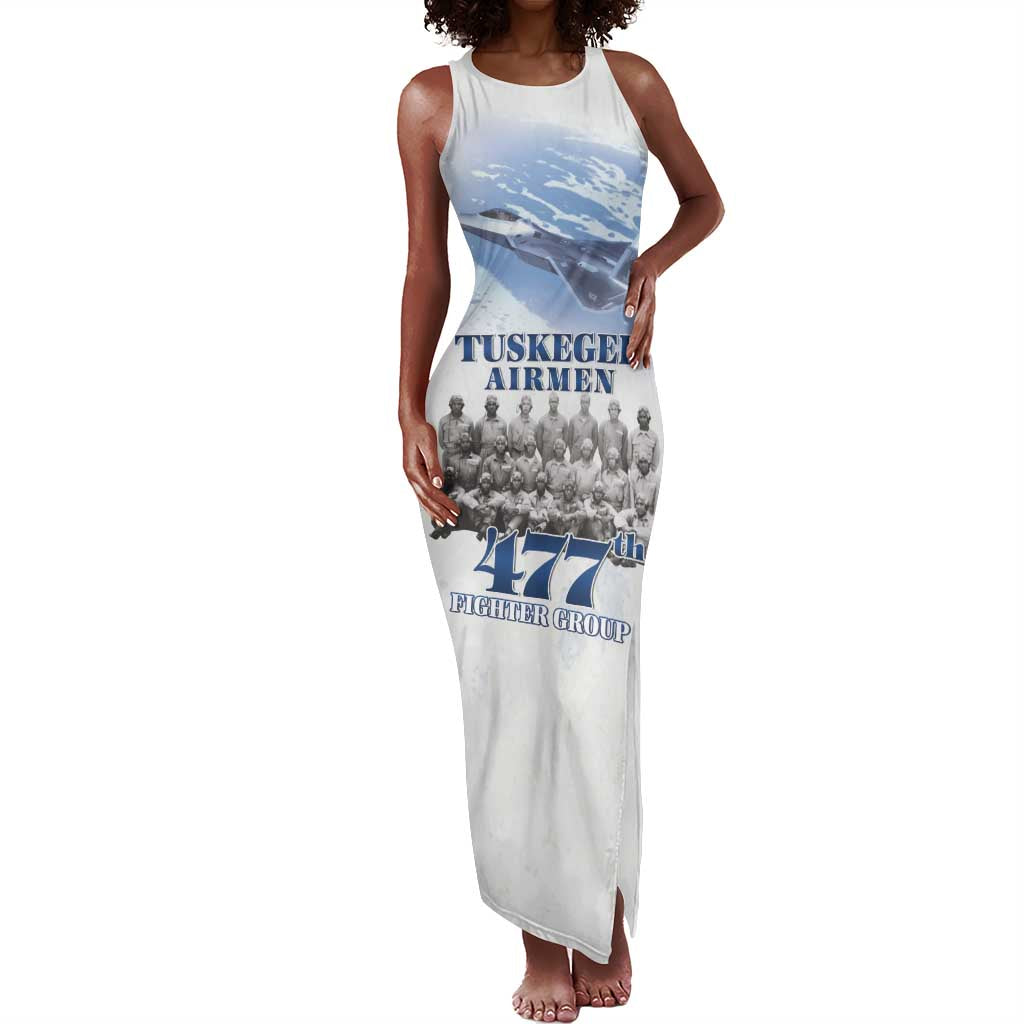 Tuskegee Airmen WWII Heroes Tank Maxi Dress 477th Fighter Group - African Pride