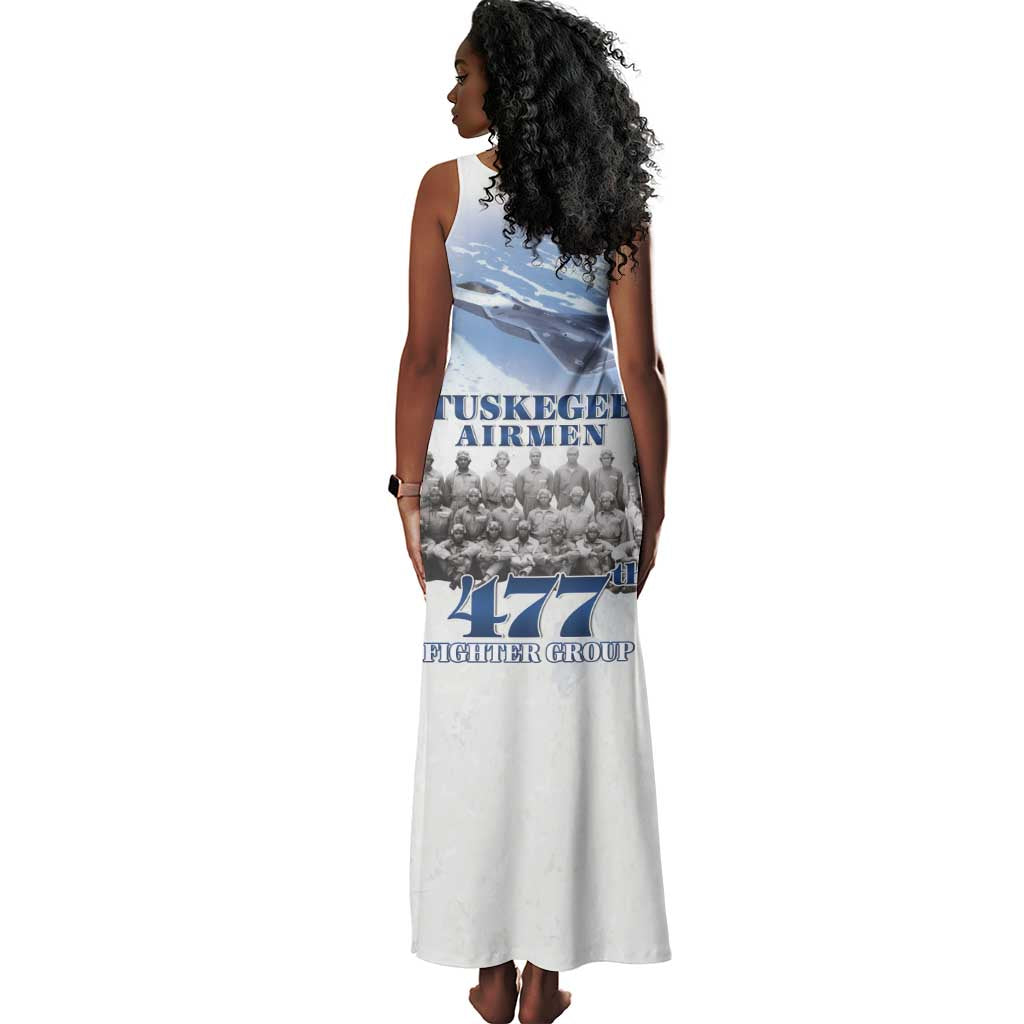 Tuskegee Airmen WWII Heroes Tank Maxi Dress 477th Fighter Group - African Pride