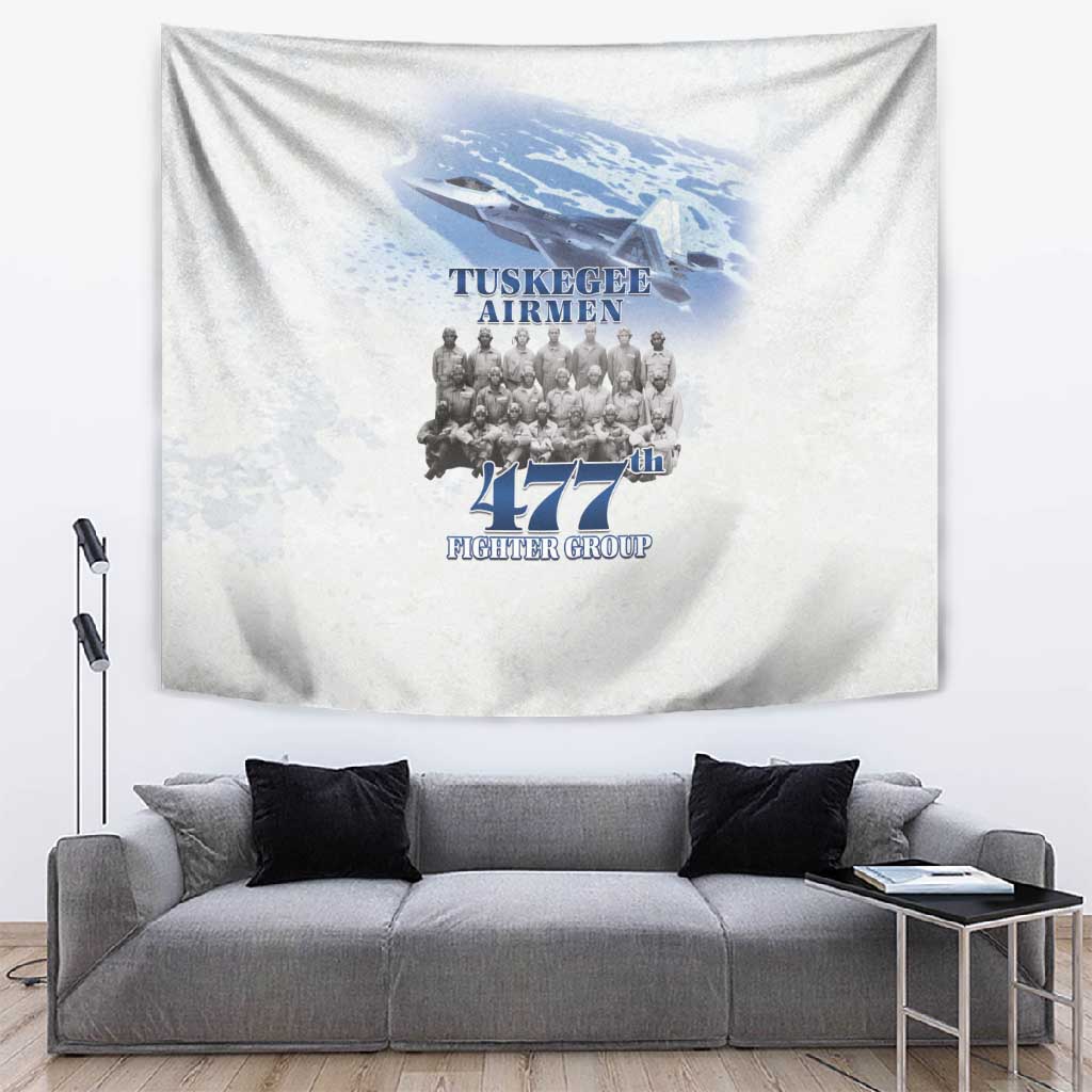 Tuskegee Airmen WWII Heroes Tapestry 477th Fighter Group - African Pride