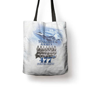 Tuskegee Airmen 477th Fighter Group Tote Bag Blue Sky Heritage