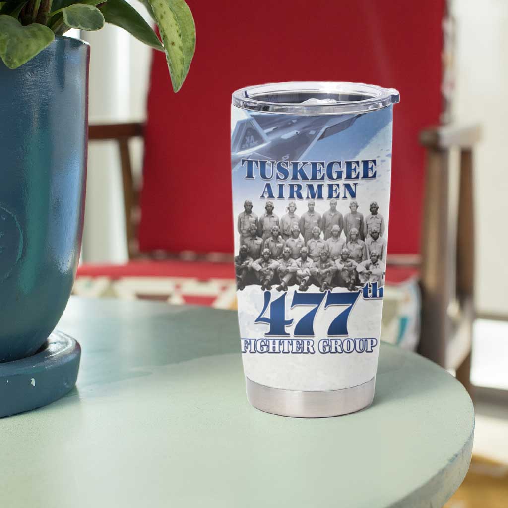 Tuskegee Airmen WWII Heroes Tumbler Cup 477th Fighter Group - African Pride