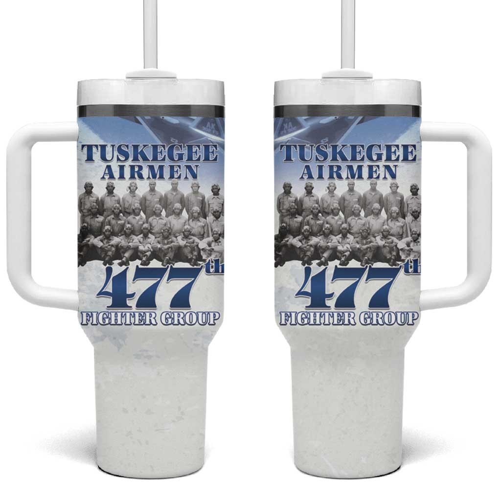 Tuskegee Airmen WWII Heroes Tumbler With Handle 477th Fighter Group - African Pride