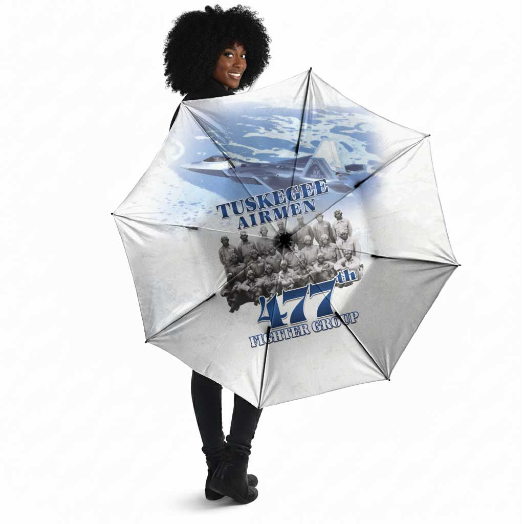 Tuskegee Airmen 477th Fighter Group Umbrella Blue Sky Heritage