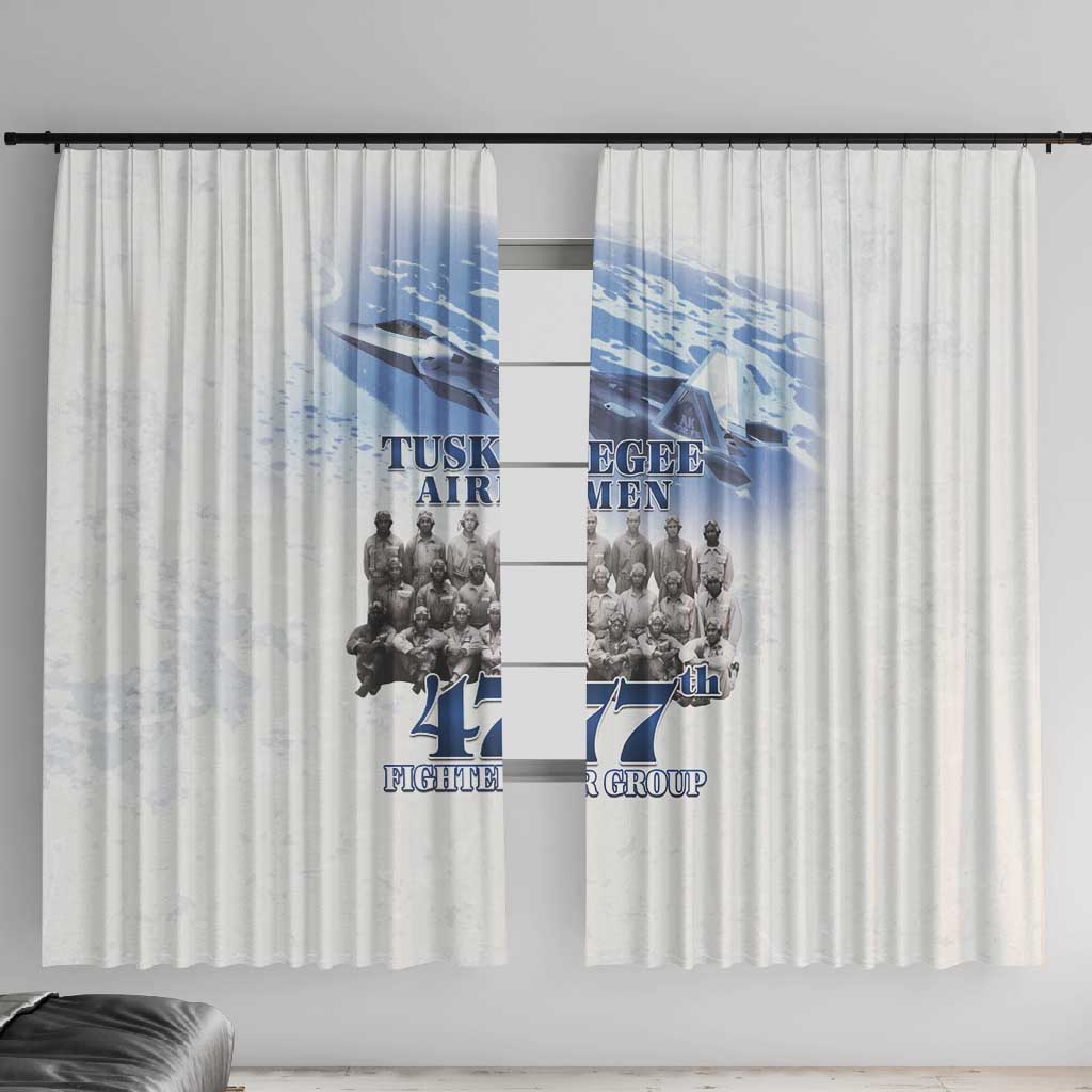 Tuskegee Airmen WWII Heroes Window Curtain 477th Fighter Group - African Pride
