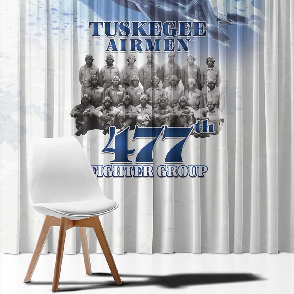 Tuskegee Airmen WWII Heroes Window Curtain 477th Fighter Group - African Pride