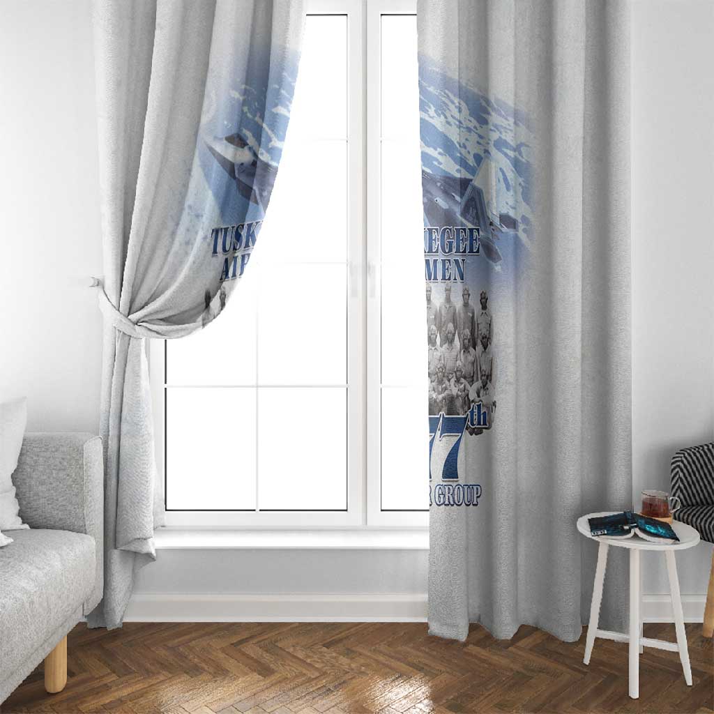 Tuskegee Airmen WWII Heroes Window Curtain 477th Fighter Group - African Pride