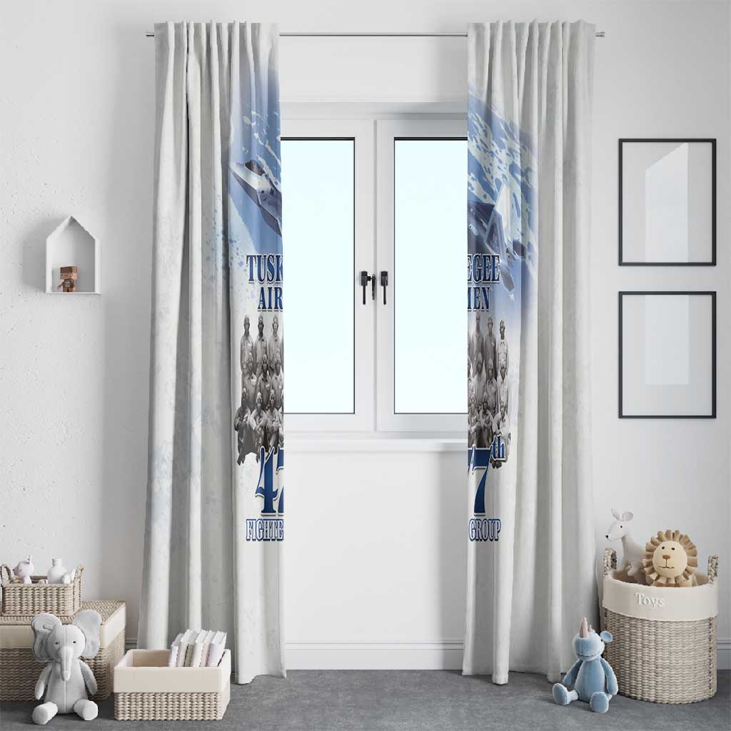 Tuskegee Airmen WWII Heroes Window Curtain 477th Fighter Group - African Pride