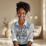 Tuskegee Airmen WWII Heroes Women Casual Shirt 477th Fighter Group - African Pride