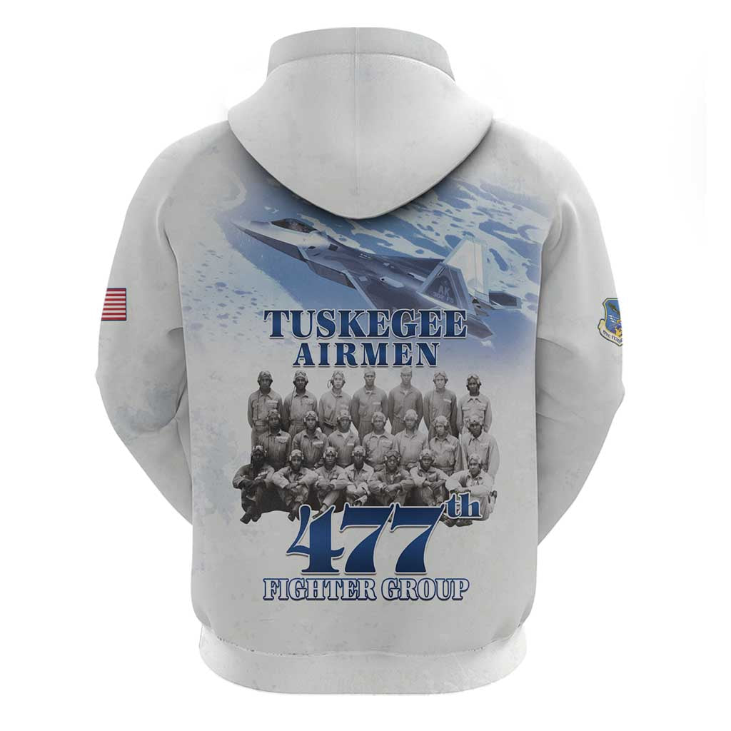 Tuskegee Airmen WWII Heroes Zip Hoodie 477th Fighter Group - African Pride