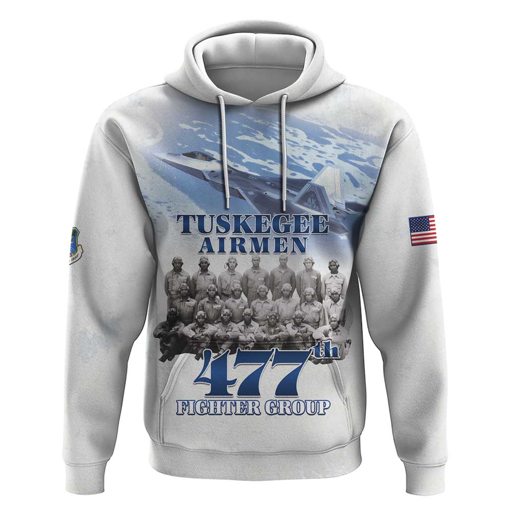 Tuskegee Airmen WWII Heroes Zip Hoodie 477th Fighter Group - African Pride