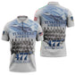 Tuskegee Airmen 477th Fighter Group Zipper Polo Shirt Blue Sky Heritage