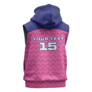 Custom Afro South Africa Cricket Sleeveless Hoodie Go Paarl - African Pride