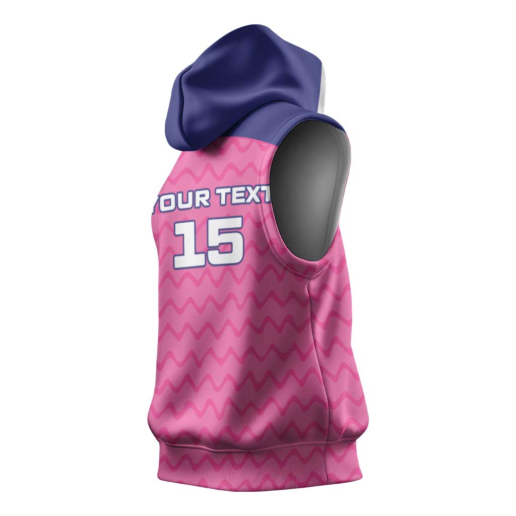 Custom Afro South Africa Cricket Sleeveless Hoodie Go Paarl - African Pride