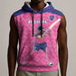 Custom Afro South Africa Cricket Sleeveless Hoodie Go Paarl - African Pride