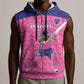 Custom Afro South Africa Cricket Sleeveless Zip Hoodie Go Paarl - African Pride