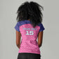 Custom Afro South Africa Cricket Women V-Neck T-Shirt Go Paarl