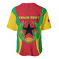 Personalised Afro Cape Verde (1975-1992) Baseball Jersey Mix African Pattern
