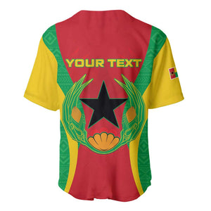 Personalised Afro Cape Verde (1975-1992) Baseball Jersey Mix African Pattern