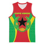 Personalised Afro Cape Verde (1975-1992) Basketball Jersey Mix African Pattern - African Pride
