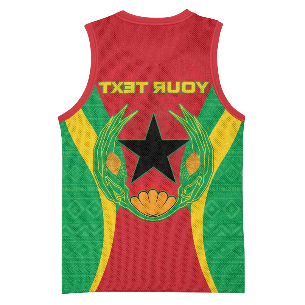Personalised Afro Cape Verde (1975-1992) Basketball Jersey Mix African Pattern - African Pride