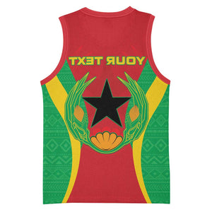 Personalised Afro Cape Verde (1975-1992) Basketball Jersey Mix African Pattern - African Pride