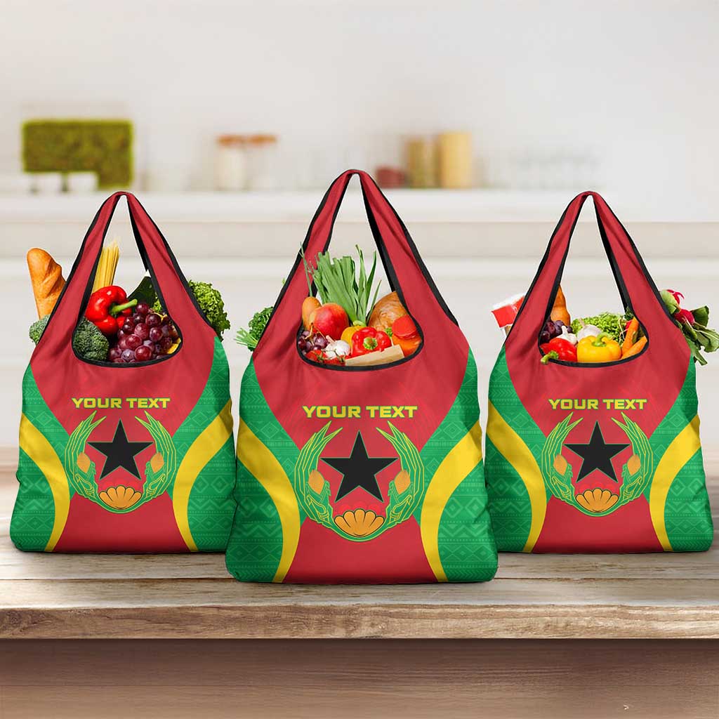 Personalised Afro Cape Verde (1975-1992) Grocery Bag Mix African Pattern