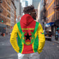 Personalised Afro Cape Verde (1975-1992) Hoodie Mix African Pattern