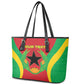 Personalised Afro Cape Verde (1975-1992) Leather Tote Bag Mix African Pattern