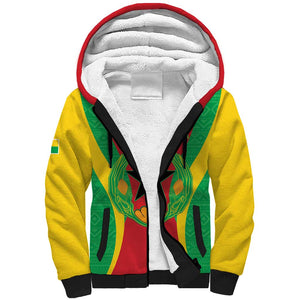Personalised Afro Cape Verde (1975-1992) Sherpa Hoodie Mix African Pattern