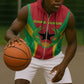 Personalised Afro Cape Verde (1975-1992) Sleeveless Zip Hoodie Mix African Pattern - African Pride