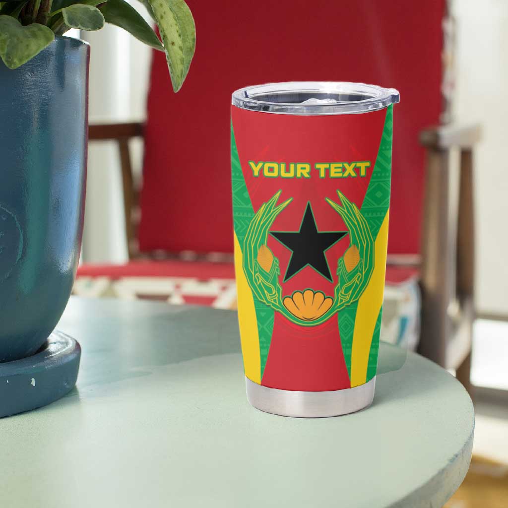 Personalised Afro Cape Verde (1975-1992) Tumbler Cup Mix African Pattern