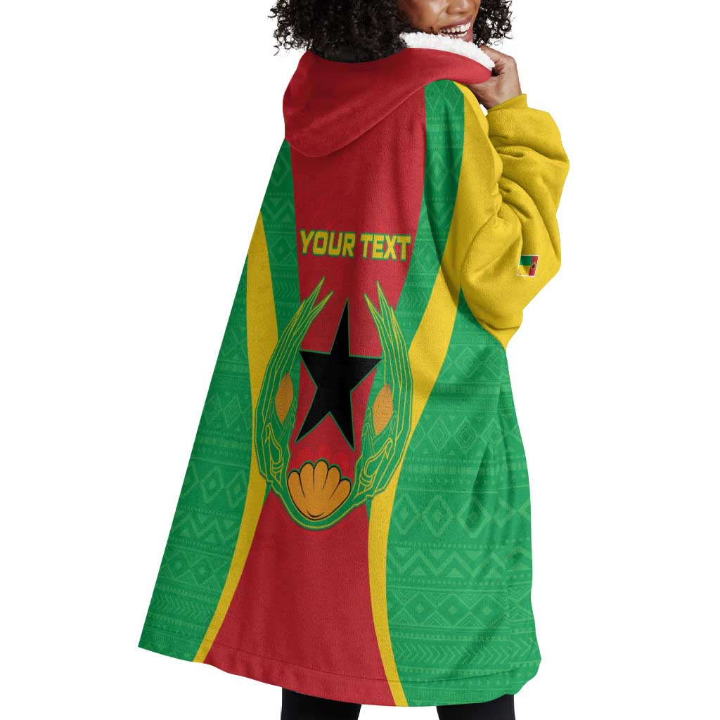 Personalised Afro Cape Verde (1975-1992) Wearable Blanket Hoodie Mix African Pattern