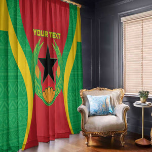 Personalised Afro Cape Verde (1975-1992) Window Curtain Mix African Pattern