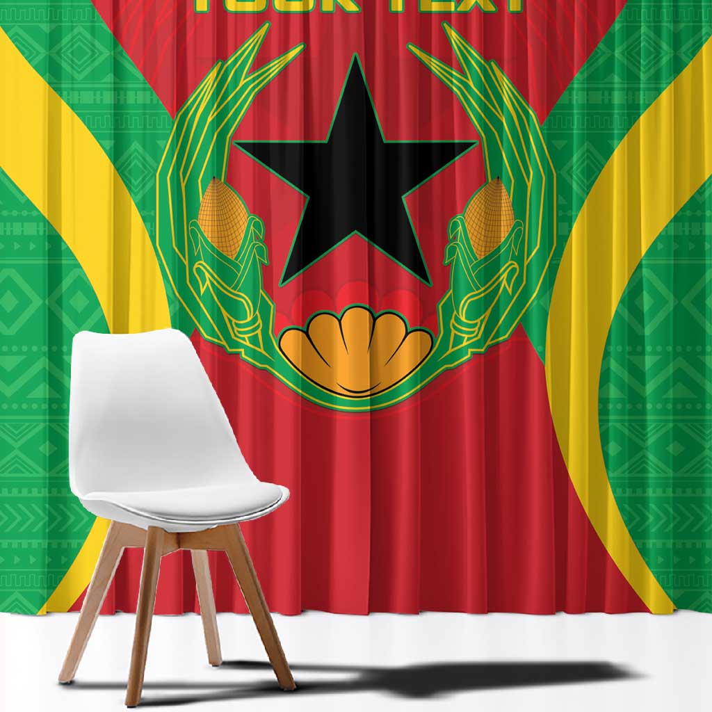 Personalised Afro Cape Verde (1975-1992) Window Curtain Mix African Pattern