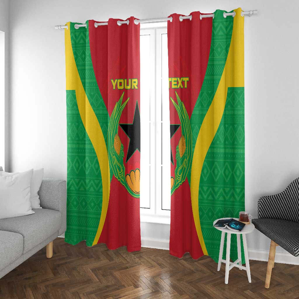 Personalised Afro Cape Verde (1975-1992) Window Curtain Mix African Pattern