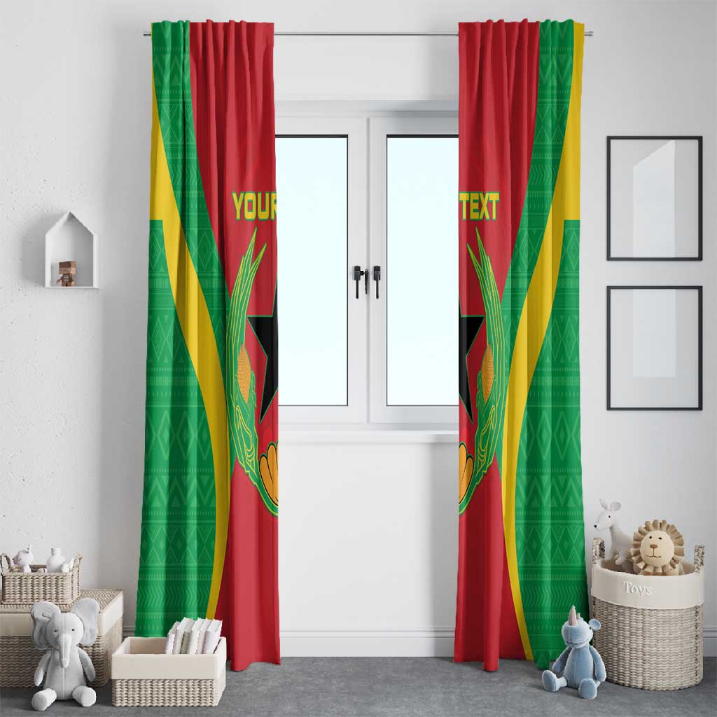 Personalised Afro Cape Verde (1975-1992) Window Curtain Mix African Pattern