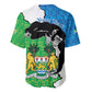 Personalised Afro Sierra Leone Baseball Jersey Chimpanzee Mix African Pattern