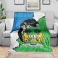Personalised Afro Sierra Leone Blanket Chimpanzee Mix African Pattern