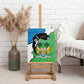 Personalised Afro Sierra Leone Canvas Wall Art Chimpanzee Mix African Pattern