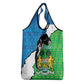 Personalised Afro Sierra Leone Grocery Bag Chimpanzee Mix African Pattern