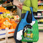 Personalised Afro Sierra Leone Grocery Bag Chimpanzee Mix African Pattern